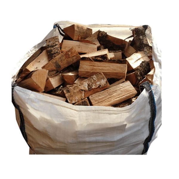 Saco grande de toras de bétula secas em estufa – Lenha