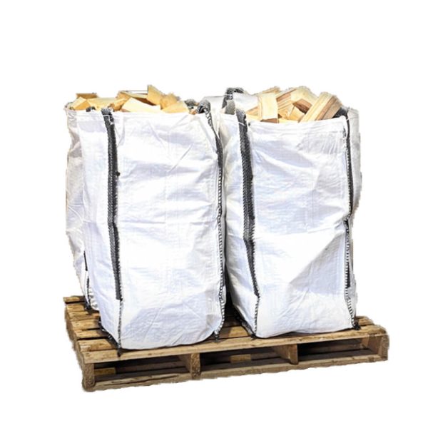 Sacos de carrinho de mão com toras de madeira mista seca em estufa x4 – Lenha