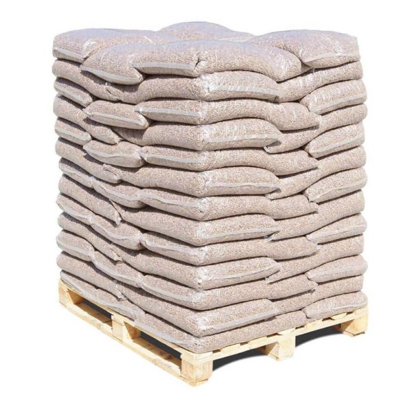 Pellets de Madeira Din Plus – 75 sacos x 10 kg – Lenha